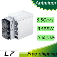 Bitmain Antminer L7 (9500M 9050M 8800M)) Litecoin Miner LTC/DOGE Scrypt Air-cooling Free Shipping