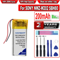 HSABAT 200mAh AHB401230UPC-02 Battery for Sony NWZ-W202 W252 W262 SBH70 SBH80 Earphone Headset