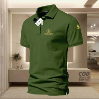 T-shirt COD, kolar POLO, 00V09, lengan bulat + runcing, kemeja kolar dewasa emas / kemeja Polo lelak