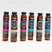 (Kèm kẹp tóc) HASK OIL 18ml - Dầu dưỡng thân tóc phục hồi, bóng mượt hàng Úc, Keratin oil và Argan o