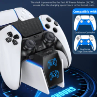 For PS5 Charging Station Controller Charger Station Replacement Dual Sense for Playstation 5 Controller Charging Dock Station