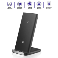 Wireless Charger Fast Charging 20W Phone Holder Stand HP Docking Station Desktop Dudukan Handphone Q