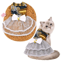 LIMITED L08 Migo Design Baju Dress Batik Rok Silver Brokat Tile Bordir / Pakaian Kucing Anjing Hewan