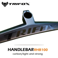 TRIFOX 28.6mm Carbon MTB Handlebar Matte Mountain Bike AERO Flat Bar 600/680/700/720/740/800mm Bicycle UD Integrated Handlebars