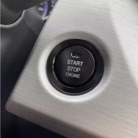 For Mitsubishi 2012 2014 2016 2020 Mirage Car engine ignition start one touch start button Decorated with aluminum protective co