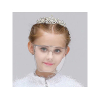 【JILLI-KO】防疫防起霧防飛沫透明隔離防護眼鏡面罩-兒童-3入(透明)