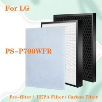 For LG PS-P700WFR Air Purifier filter Replacement HEPA Filter and Activated Carbon Filter