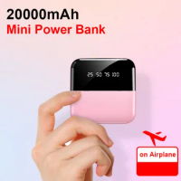 20000mAh Portable External Power Bank With Double USB LED Digital Display Flashlight PowerBank For iPhone 12 11 Xiaomi Poverbank