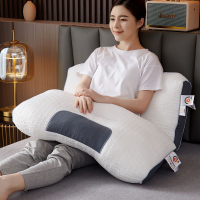 按摩枕高端家用抗菌3D分區護頸枕芯壹對裝單雙人兒童枕