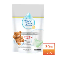 【清淨海】Teddy Clean 純淨系列植萃酵素洗衣膠囊-綠薔薇(低水位) 5g30顆/包 (3入組)