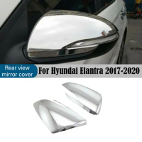 For Hyundai Elantra Avante AD 2016-2020 I30 Accent Solaris Rearview Side Mirror Cover Sticer Wing Cap Exterior Door Case Trim
