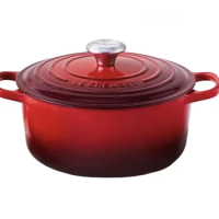 cool color enamel pot cast iron stew pot household high temperature resistant soup cup enamel