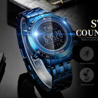 KADEMAN Fashion Step Men Watches Military Sport Watch Luxury TOP Brand Chronograph Wristwatch Casual Male Outdoor Clocks Relogio