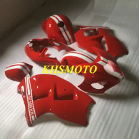 Tank cover+seat cowl Fairing Kit for Hayabusa GSXR1300 96 99 00 07 GSXR 1300 1996 2007 White Red ABS Fairings set+7gifts SD10