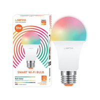 หลอดไฟ Smart LED 10 วัตต์ RGB LAMPTAN SMART WI-FI E27