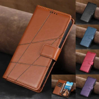 Magnetic Leather Wallet Case on For VIVO Y15s Y15c Y15 Y72 Y52 Y77 V25 V25e Y33s Y21 V21 V27 Pro S16E S17 5G Flip Cover Stand