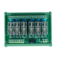 G2R-1-E 12V 24V 16A Relay Module 6 Channel Driver Board Output Amplifier Board PLC board