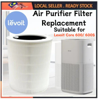 Levoit Filter Core 600 600S-RF Air Purifier Replacement H13 True 2-in-1 HEPA Fits Activated Carbon