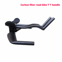 Road Bicycle Carbon Fiber Bicycle Rest TT Handlebar Clip on Aero Bars Handlebar Extension Triathlon Aerobars Bikes Cycling Parts