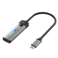 【j5create 凱捷】USB-C 8K@60Hz / 4K@144Hz HDR炫彩燈效 HDMI 2.1 高畫質影音轉接器–JCA157