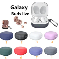 200pcs Silicone Protective Case for Samsung Galaxy Buds 2 /Live/Pro Earphone Cover With Carabiner Buds Live Buds Pro Protection