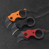 Claw knife Carrying Express Keychain Cs Go Karambit Knife Outdoor Survival Tactical Camping Hunting Knives EDC Self-defense Tool