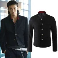 Japanese Movie New Crows Zero Takiya Genji Uniform High School Coats JK Black Suit College Style Jac