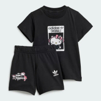 【adidas 官方旗艦】HELLO KITTY 運動套裝 短袖/短褲 嬰幼童裝 - Originals IR9759