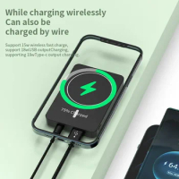 15W Magnetic Wireless Charger Power Bank 5000mAh Portable Charger Wireless Charging Powerbank For iPhone 12 11 Pro Max Xiaomi