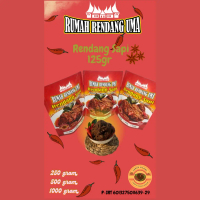 Rendang Padang dengan Daging Sapi Uma 125gr - Makanan Khas Padang - Food kering