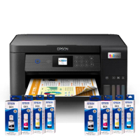 【EPSON】官方直營 搭2組T03Y原廠1黑3彩墨水★L4260 高速三合一WIFI連續供墨印表機(3年保固組)