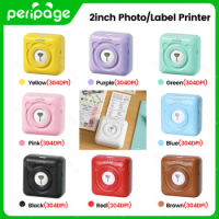 9 Colors Peripage A6 304DPI Mini Photo Printer Notes Sticker Label Printing Machine Bluetooth Portable Wireless Printer Marker