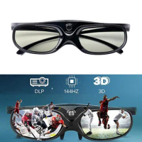 1PC 3D Universal Glasses For Xgimi Z3/Z4/Z6/H2 Nuts G1/P2 Active Shutter 96-144HZ Rechargeable BenQ Acer And DLP LINK Projector