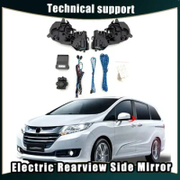 Car Mirror Electric Automatic Rearview Mirror Folding System Side Mirrors Folded Motor Kit Modules for Honda Odyssey 2016-2023