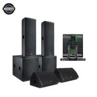 Outdoor Active 3 Way Full Rang Professional Audio Speaker Sound System with Powered 18 Inch DSP Amplifier Module Subwoofer