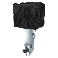 210D Outboard Engine Cover, Waterproof Marine Boat Motor Shade Cover, Yacht Powerboat Boat Motor Covers Supplies