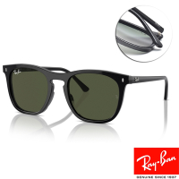RayBan 雷朋 方框太陽眼鏡/黑 深綠鏡片#RB2210F 90131-53mm