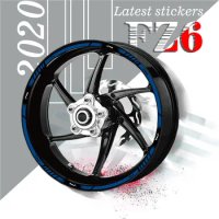 Motorcycle reflective wheel sticker Moto Tire rim decoration protection decal rim sticker For YAMAHA FZ6 fz6 fz 6