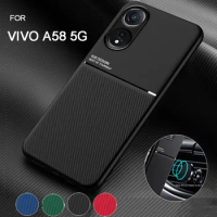 For Oppo A78 4G Phone Case Ultra-thin Magnetic Texture Leather Case for Oppo A58 5G/Oppo A78 4G Cellphone Coques for Oppo A58 5G
