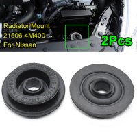 2X For Nissan X-Trail T30 T31 T32 Rogue S35 Mount Rubber Radiator Bushing Mounting Bracket Gasket Pad Holder NSB-048 21506-4M400