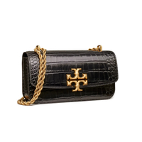 精選★TORY BURCH Eleanor 長方包 純色雙T標識鱷魚紋翻蓋 鏈條包手提包單肩包 152261(預購)【母親節禮物★菲尼斯 國際精品3折起 春夏新品 換季下殺】
