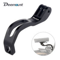 Deemount Bicycle Lamp Holder Mount Camera Stand Rack Front Fork Install 15°/Flat Warping for Brompton Folding bike/MTB/Road Bike