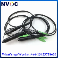 10Pcs IP67 Waterproof Corning HUAWEI Mini SC/APC 1M 5.0mm Black Cable to OptiTap Jumper Fiber Optic Connector Patch Cord