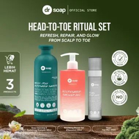 dr soap Vegan Series Bundles - Paket Perawatan Rambut dan Kulit Sensitif, Bantu Atasi Jerawat Messy-