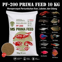 Pellet PRIMA FEED PF 200 10kg Pelet Ikan Udang Lobster Pakan Benih Larva Burayak Makanan Indukan Dew