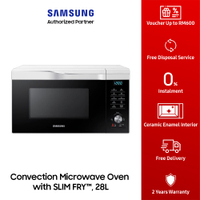 Samsung 28L (MC28M6035KW) Convection Microwave Oven with HOT BLAST ™   (WHITE)