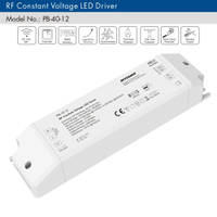 [Hivero] ไดร์เวอร์ LED หรี่แสงได้แรงดันคงที่1CH 40W RF 2.4G รีโมทคอนลไร้สาย AC 110V 220V ถึง DC 12V 24V LED Dimming Driver