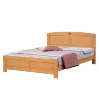 唯熙傢俱 華歌檜木色5尺雙人床(臥室 雙人床 實木床架 床架)
