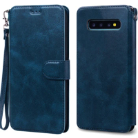For Samsung Galaxy S10 Plus Case Leather Wallet Flip Case For Samsung Galaxy S10 S10e Cover S10 5G Phone Case Silicone Fundas