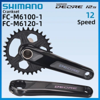 SHIMANO DEORE M6100 M6120 1x12 Speed Crankset MTB Bicycle 2-PIECE Crankset 170MM 32T With BB52 Bottom Bracket